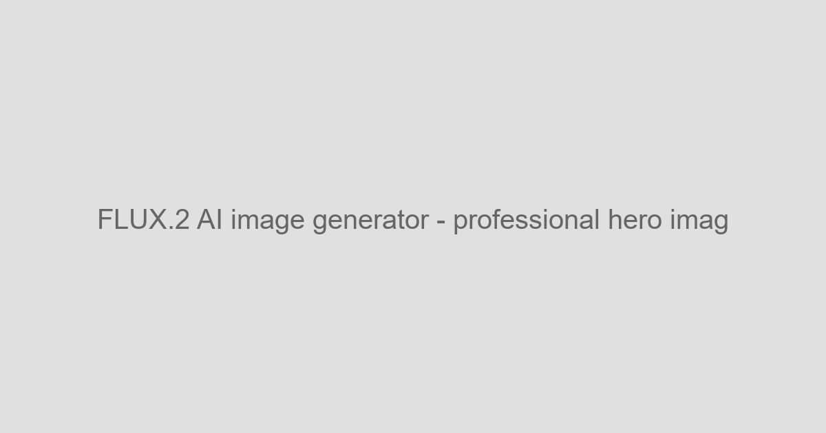 FLUX.2 AI Image Generator Interface