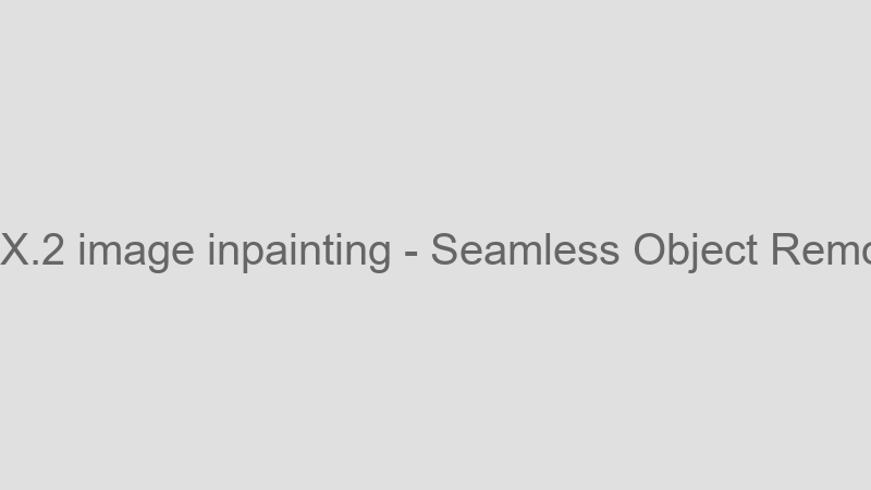 Seamless Object Removal