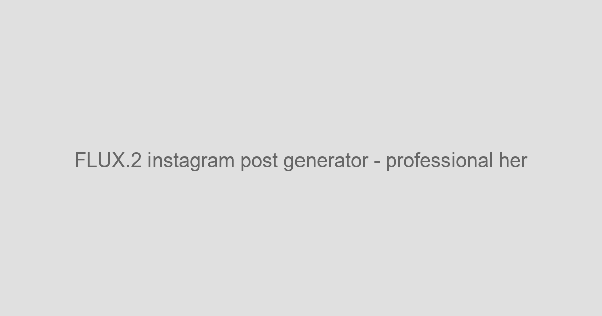 FLUX.2 Instagram Post Generator