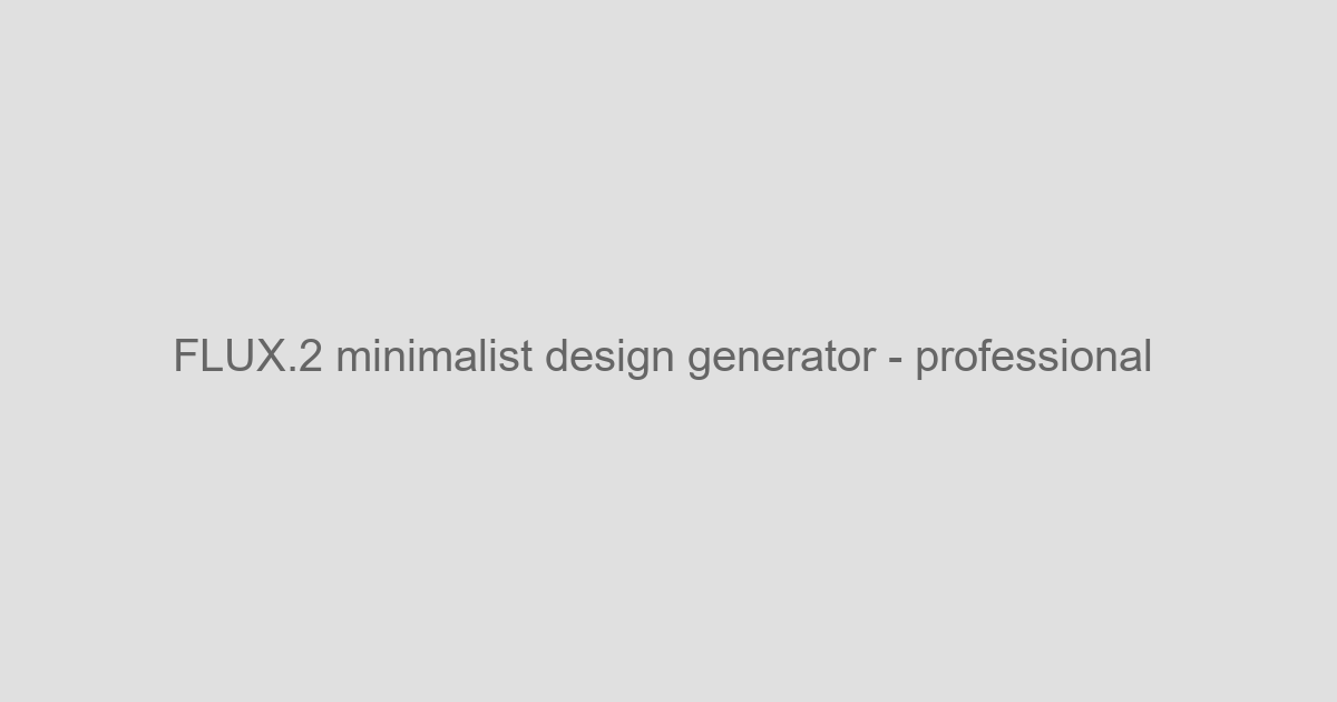 FLUX.2 Minimalist Design Generator - Create Aesthetic Designs - AI Style Variation Tools Tool Screenshot